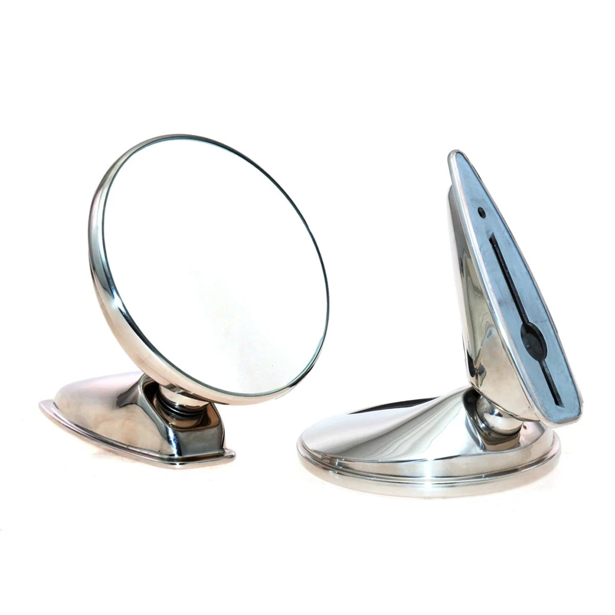 Set of 2 Chrome Door Mirrors for Porsche (1965–1980)