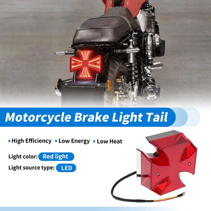 LED Motorcycle Tail Light Brake Turn Signal for Universal 12V (All Years)