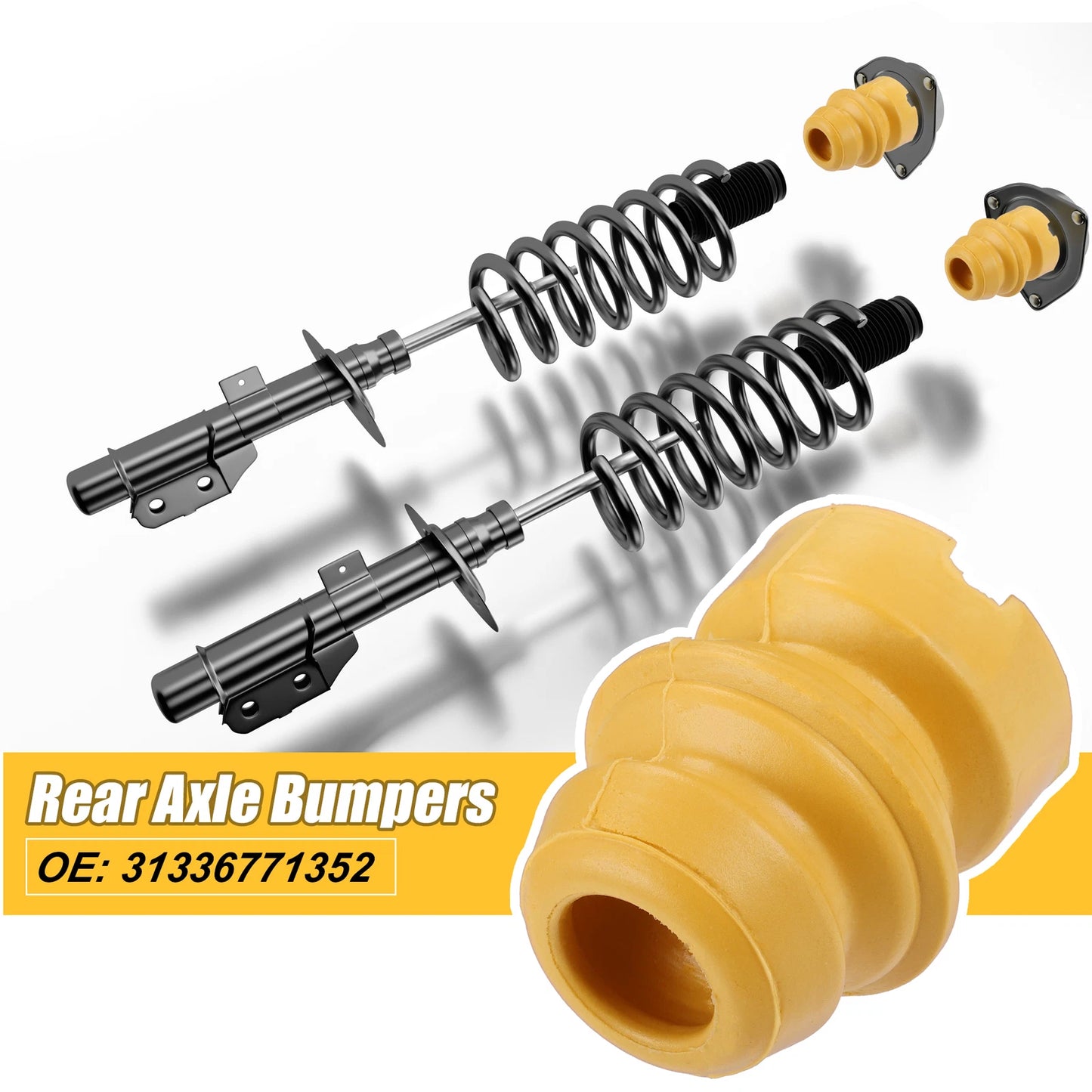 2X Jounce Bumper Axle Bumpers No. 31336771352 for BMW 325i E90 (2006–2013)