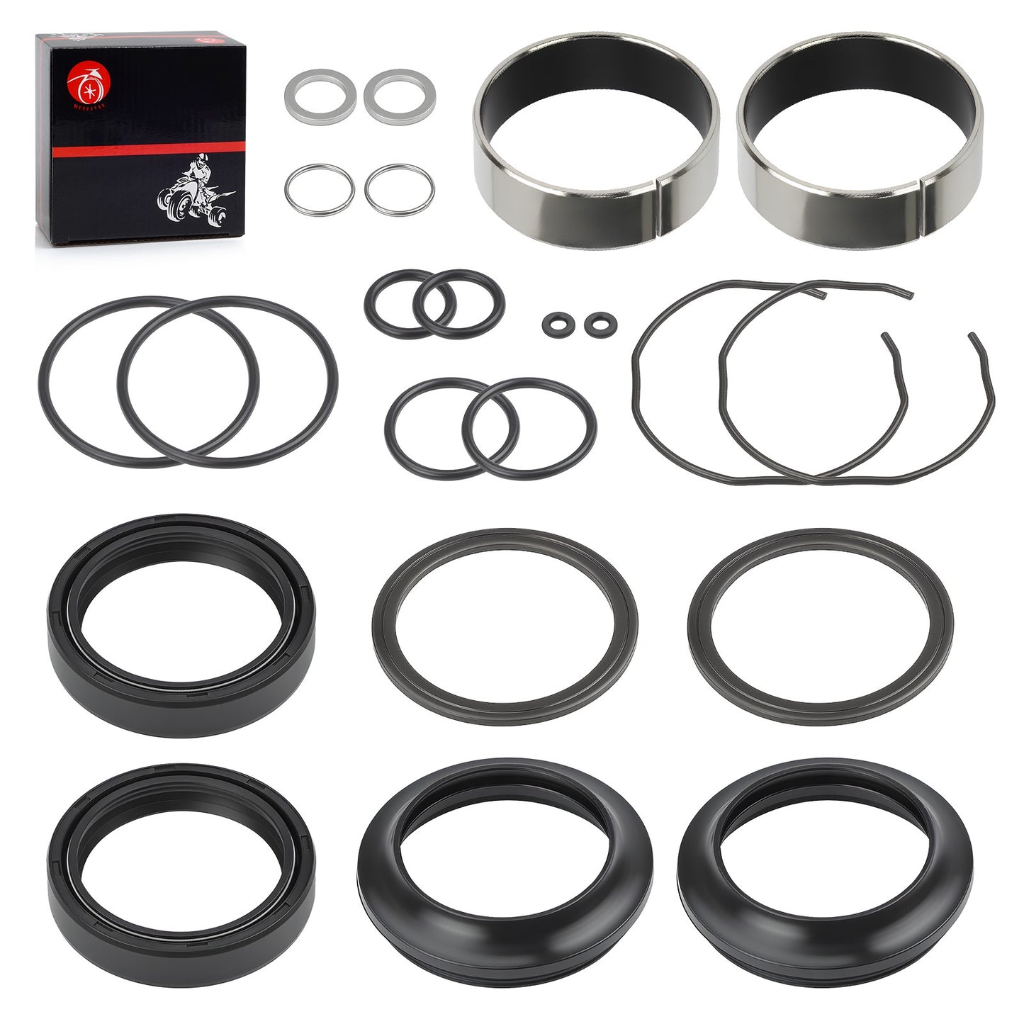 Front Fork Damper Oil Bush & Dust Seal Kit for Suzuki GSXR600 GSXR750 (2004–2005)