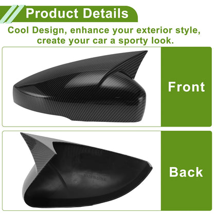 1 Pair Mirror Cover Cap for Volkswagen Polo Mk5 6R 6C V (2009–2017)