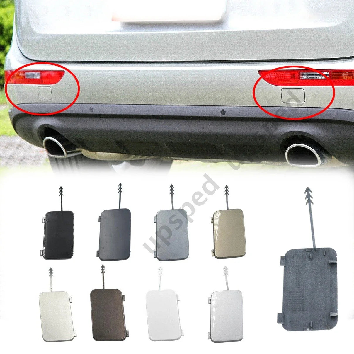 Rear Bumper Tow Hook Eye Cover Cap for Audi Q5 (2008–2017)