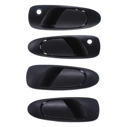 4 x Front & Rear LH + RH Door Handle Outer Black for Honda Civic (1991–1995)