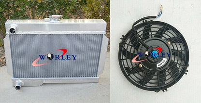 All Aluminum Radiator + Fan for Rover MG MGB GT (1962-1974)