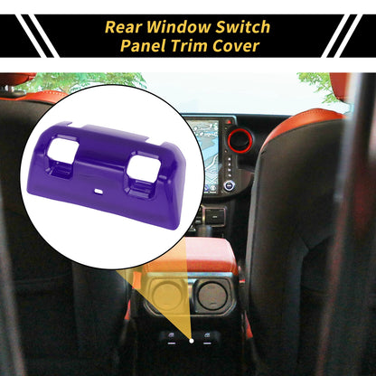 Rear Window Switch Panel Trim Cover for Jeep Wrangler JL JLU (2018–2024) Purple