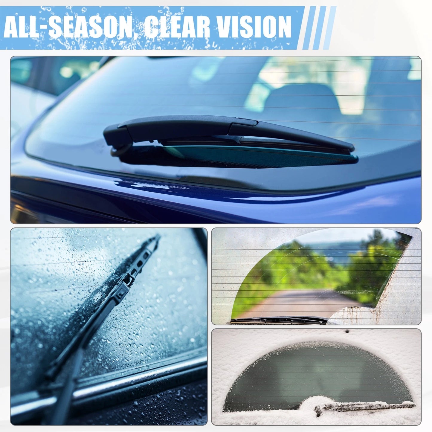Set of 2 Rear Windshield Wiper Blade Arms for VW Tiguan (2018–2023)