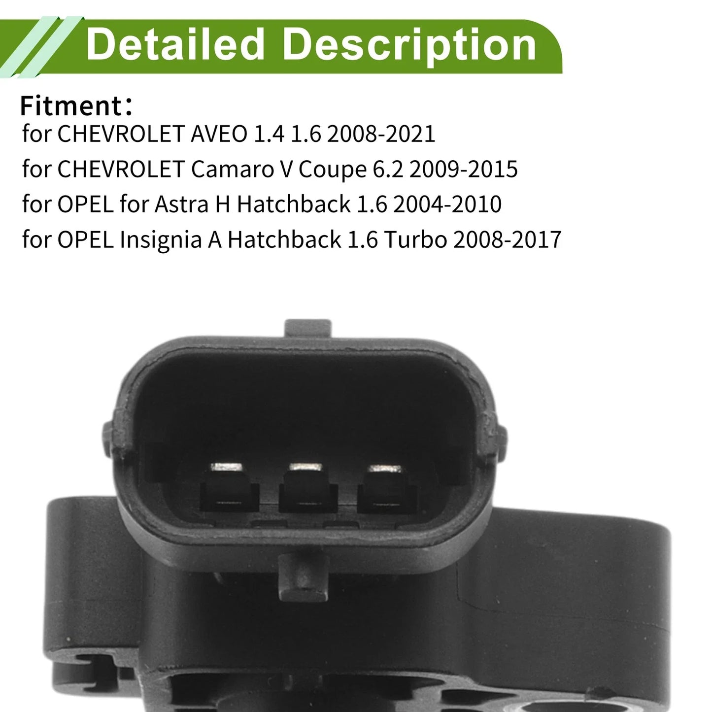 MAP Sensor for Chevrolet Aveo 1.4 1.6 (2004-2011)