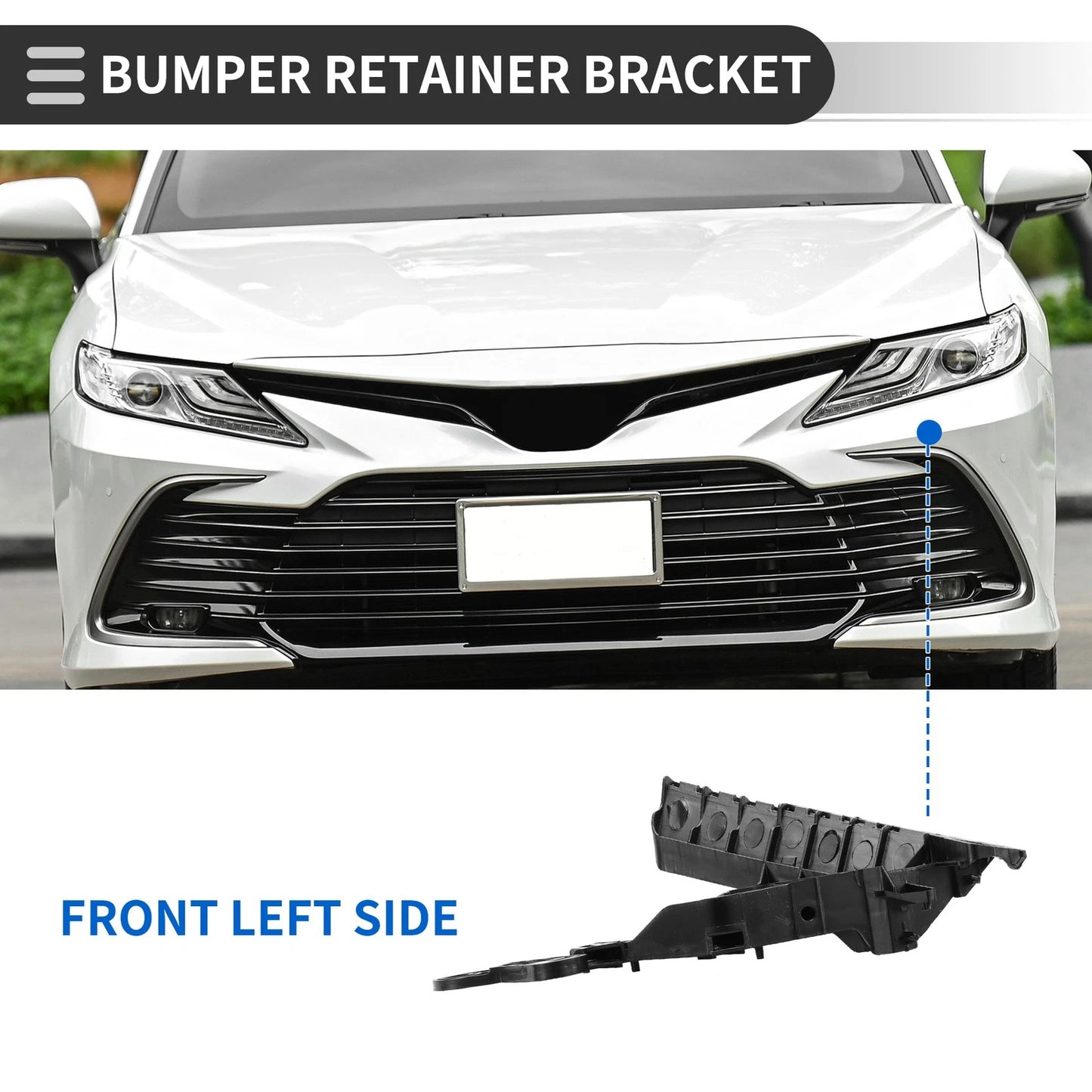 1pc Left Front Bumper Retainer Bracket No. 620593TA0A for Nissan Altima (2013–2018)