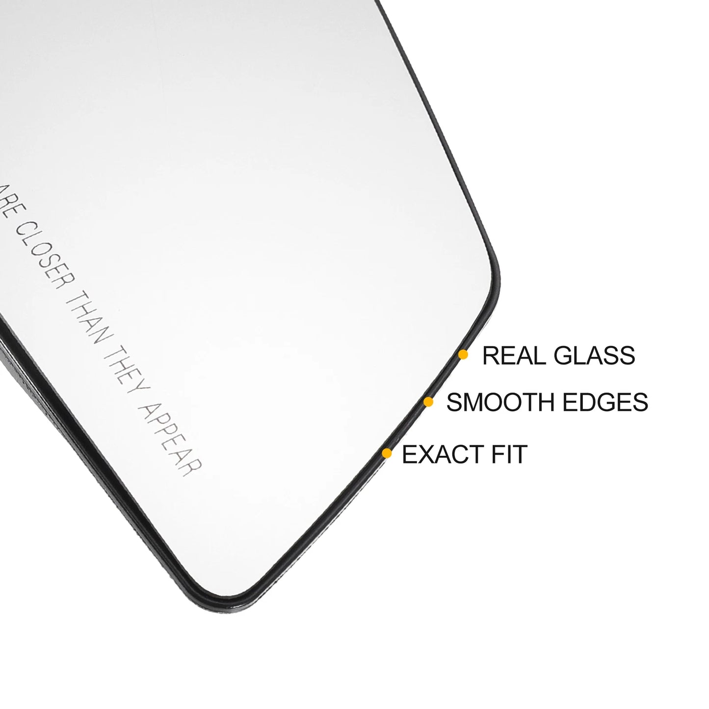 Pair White Heated Mirror Glass for GMC Chevrolet