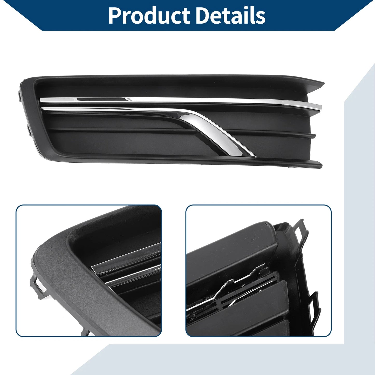 1 Pc Fog Light Grill for VW Passat (2016–2019) No. 561854661LRYP
