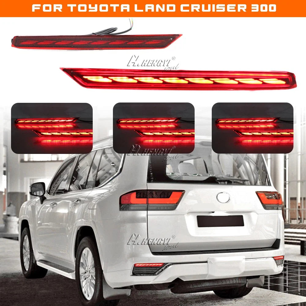 LED Rear Bumper Brake Turn Signal Light for Toyota Land Cruiser (2018–2024)