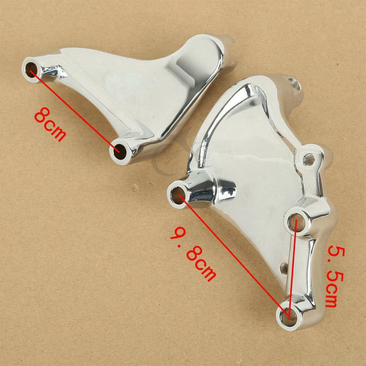 Chrome Passenger Footpeg Mount Bracket for Harley Sportster 883 1200 (14-22)