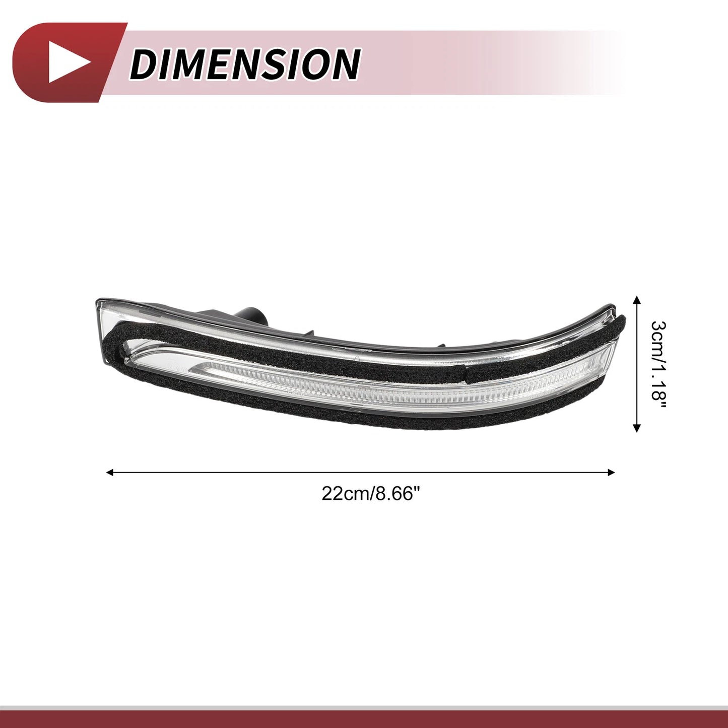 Left LED Turn Signal Light for Hyundai Tucson (2015–2018) No. 87613D3000