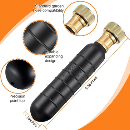 Drain Bladder Cleaning Tool for Garden Hose and Clogged Sewer Pipes