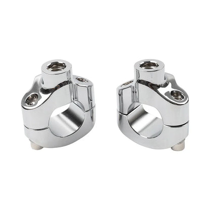 1.25" Handlebar Risers for Harley Softail FXSTC Custom (2006-Current) Chrome