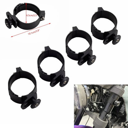 Front Fairing Windshield 48-55mm Fork Mount Clamp for Harley Road Glide (2008-2023)