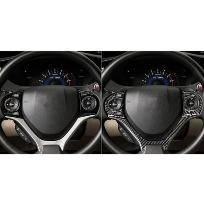 2 x Carbon Fiber Steering Wheel Set for Civic