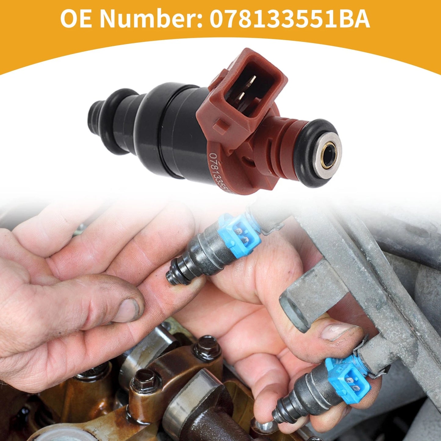 1 Pc Fuel Injector No. 078133551BA/078133551AB for Audi A4 2.8 quattro (1997–2001)