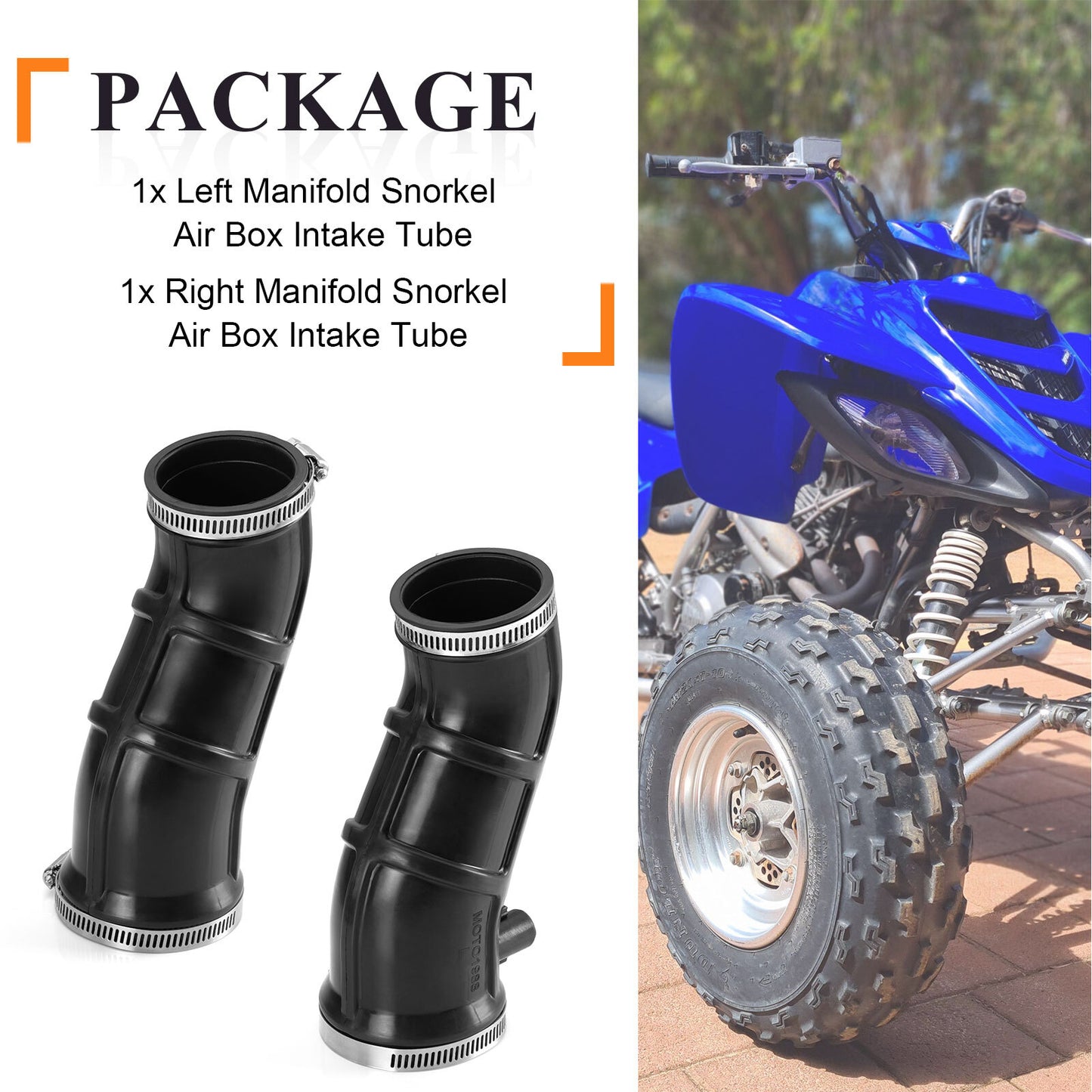 Air Box Intake Tube Snorkel for Yamaha Raptor 660R (2001–2005)
