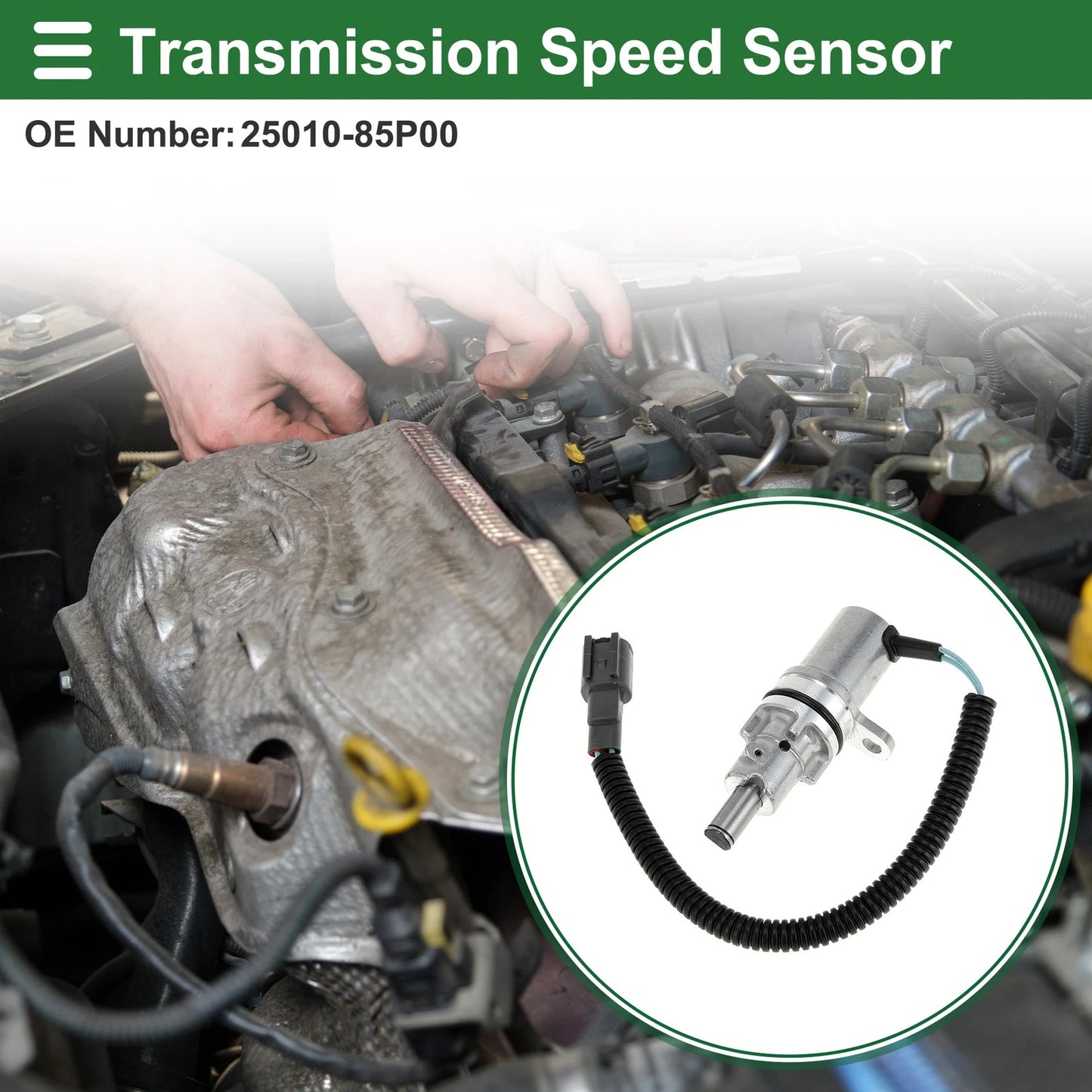 1 Pc Transmission Speed Sensor No.25010-85P00 for Nissan Frontier (1999–2002)