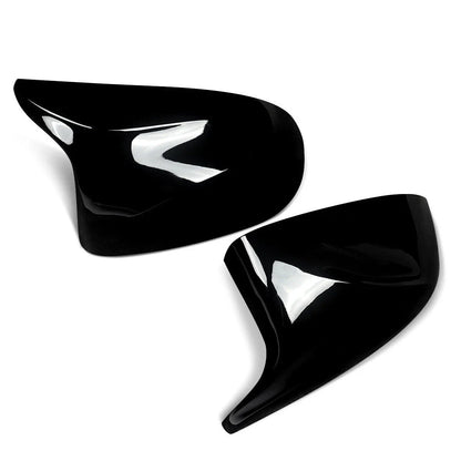 Gloss Black Snap-On Side Mirror Cover Cap for BMW X5 X4 X3 (2014–2018)