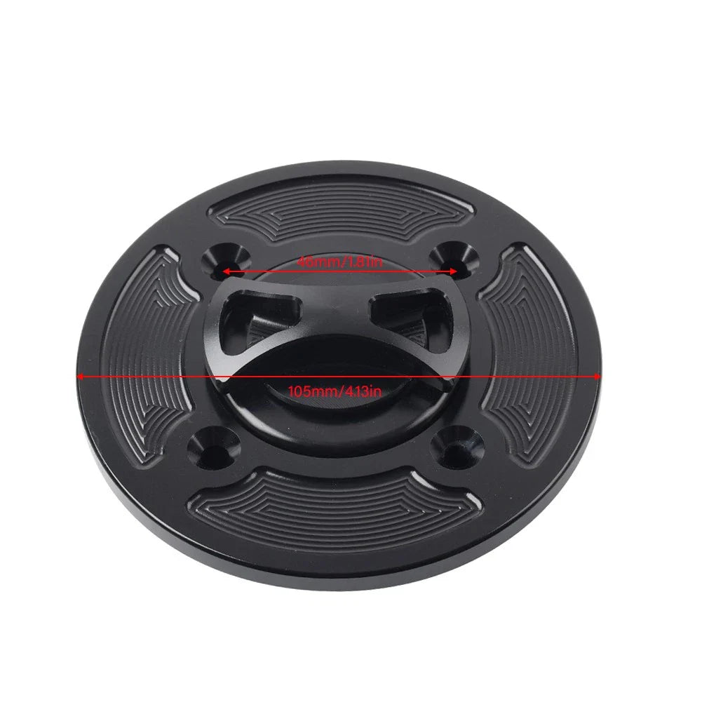 CNC Blue Gas Fuel Tank Cap Cover for DUCATI Panigale V4/S/R (2018-2021)
