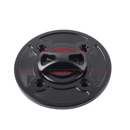 CNC Blue Gas Fuel Tank Cap Cover for DUCATI Panigale V4/S/R (2018-2021)