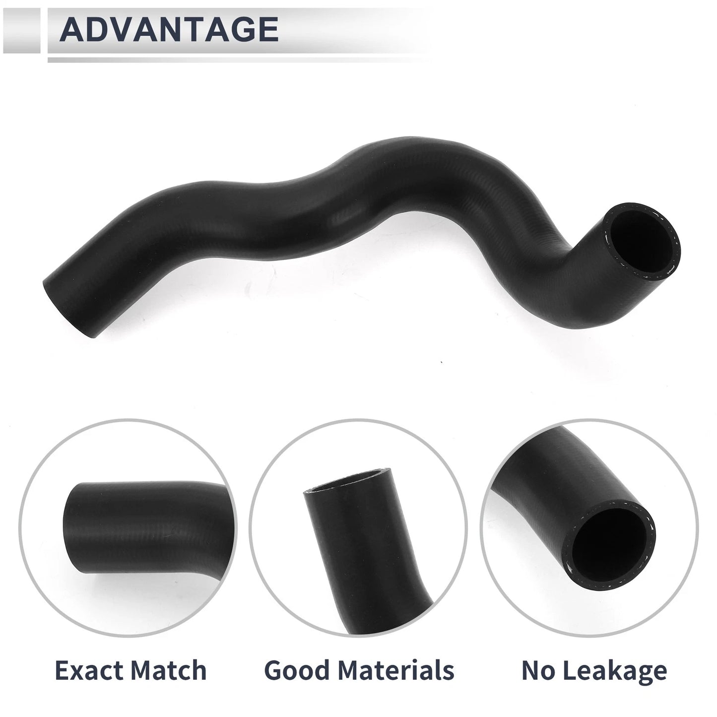 Radiator Hose for Nissan Rogue 2.5L (2008–2013) No. 21503JG300 Rubber Black