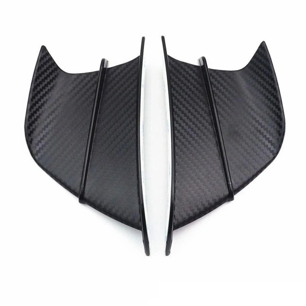 Winglets Deflector Kit Spoiler / 1 x Carbon Fiber Plastic for Motorcycle