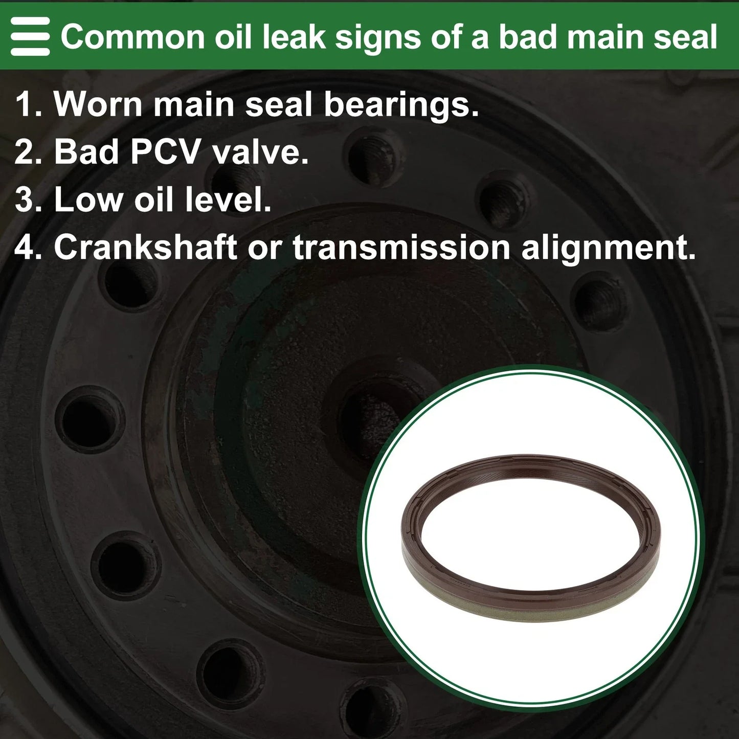 Rear Crankshaft Oil Seal for Vauxhall Astra (90354378)