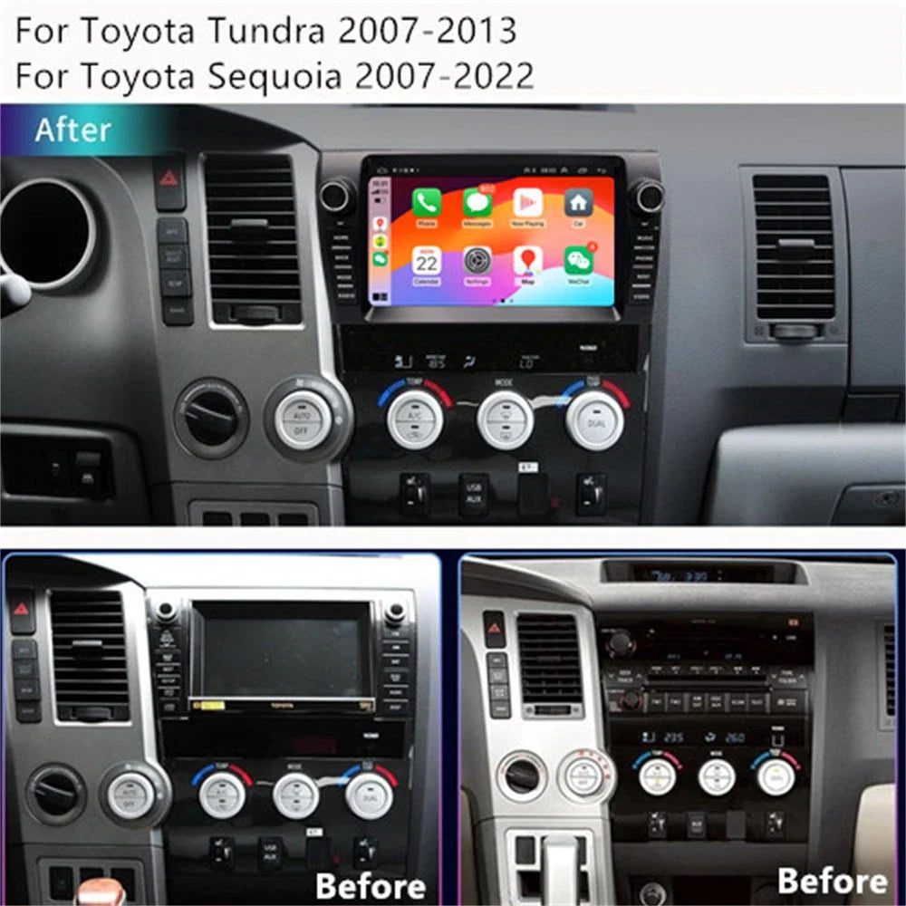 9'' Car Stereo GPS Head Unit for Toyota Tundra, Sequoia (2007-2022)