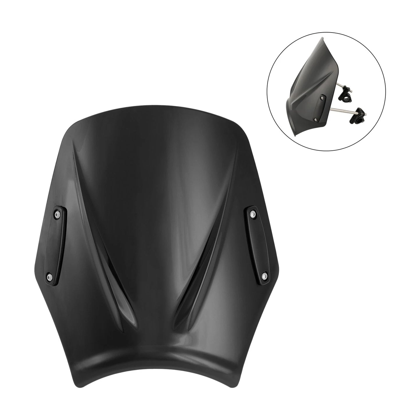 Universal Motorcycle Windshield with 22mm Handlebar Kit (Universal)