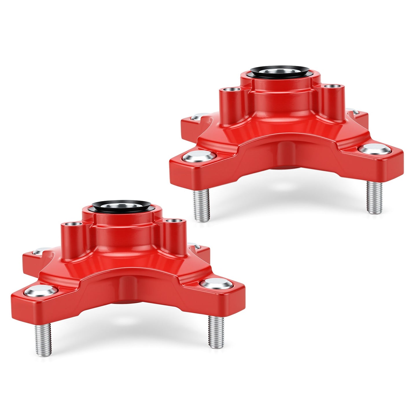 Set of 2 Red Wheel Hubs for Honda Sportrax 250 (2001–2008)