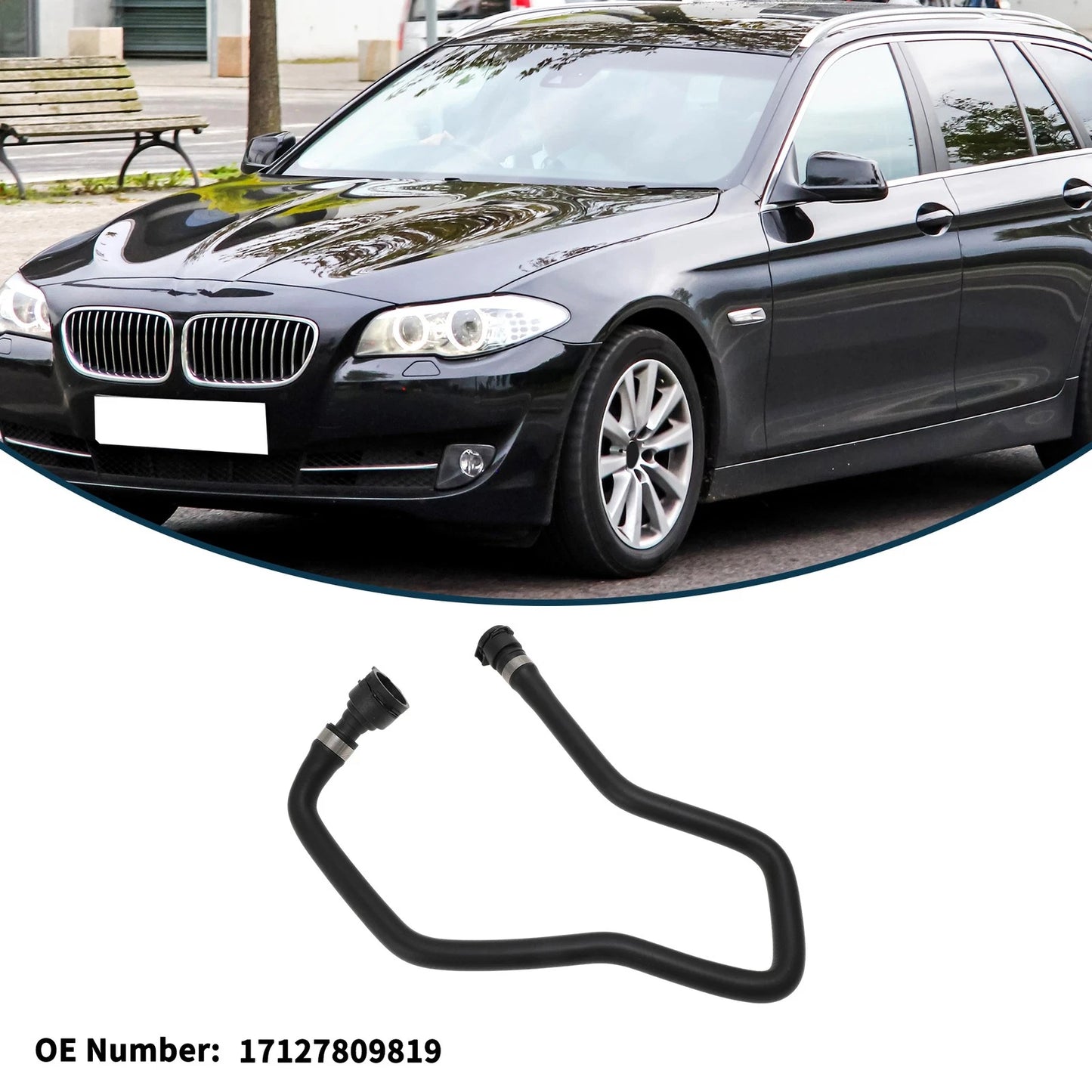 Radiator Hose No. 17127809819 for BMW 5 Gran Turismo (F07) 520d (2009–2017)