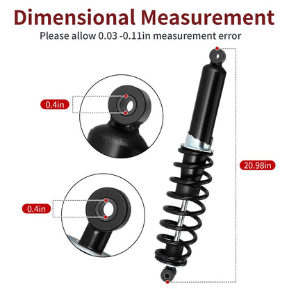 Set of 2 Rear Shock Absorbers for Polaris Scrambler 850 (2013–2025)