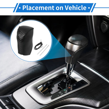 Gear Shift Knob Cover for Toyota RAV4 (2013–2016) Carbon Fiber Black