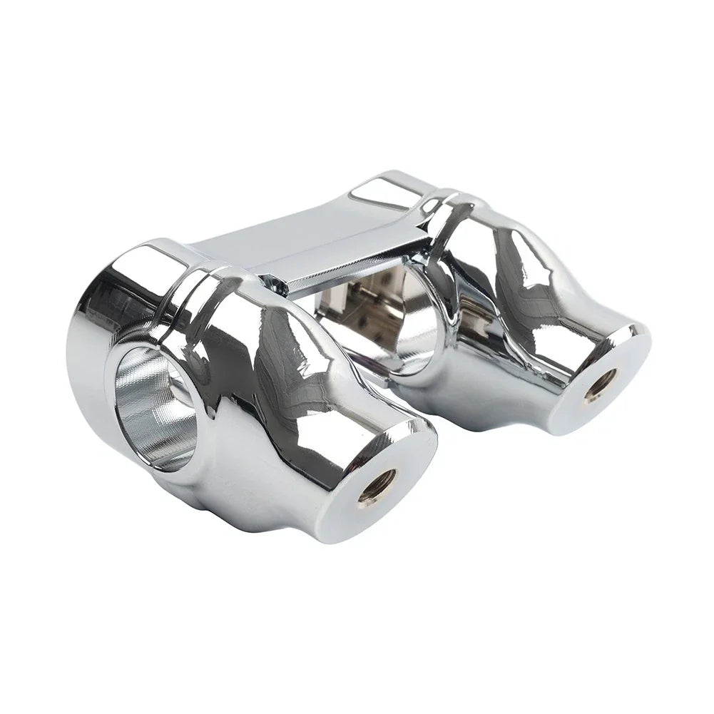 2" Handlebar Riser 1 1/4" Bar Clamp Chrome for Harley Softail