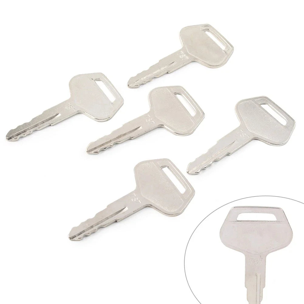 5 x Ignition Keys Metal for Komatsu Excavator Dozer Loader