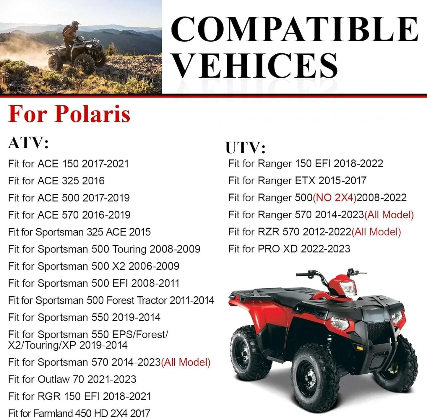 Ignition Coil for Polaris Sportsman X2 500 EFI (2006–2009)