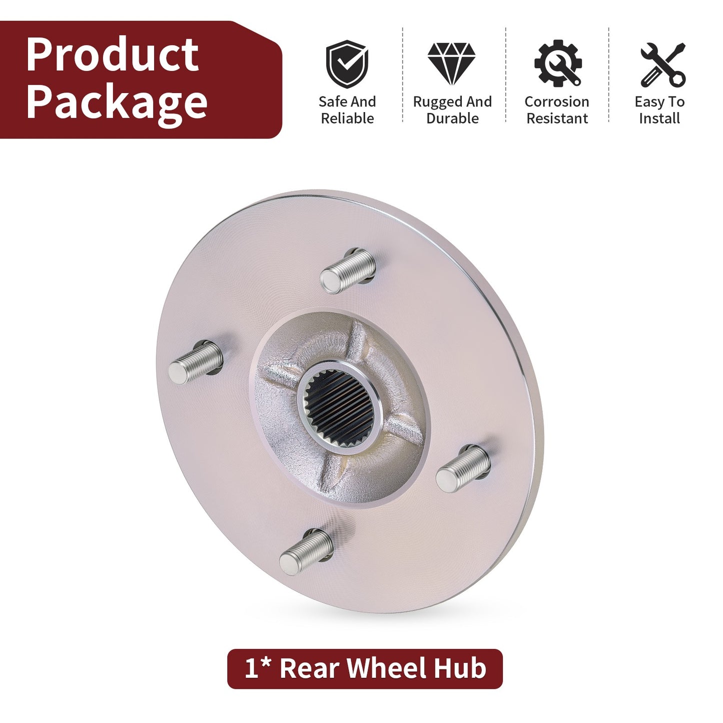 Rear Wheel Hub for Yamaha Grizzly 350 (2007–2011)