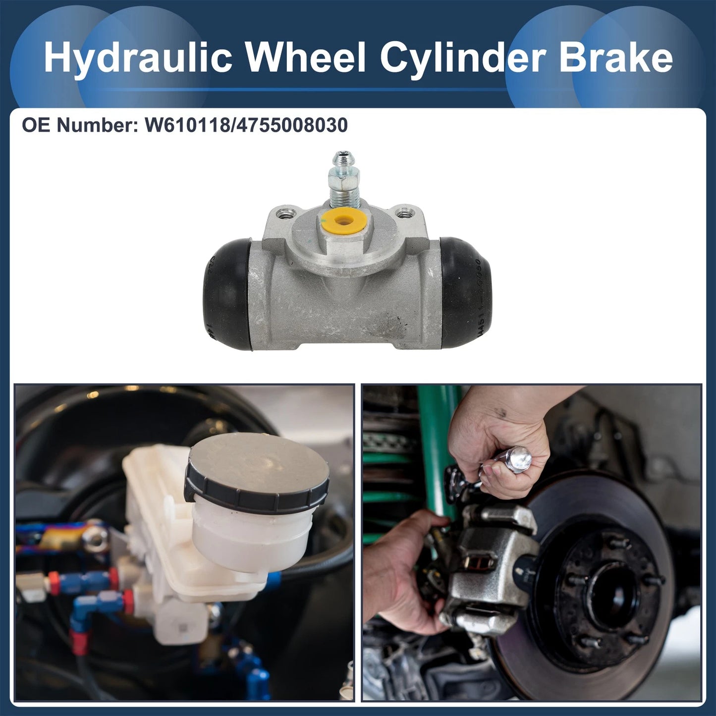 Set of 2 Brake Wheel Cylinders No.W610118 for Toyota Sienna (2004–2010)