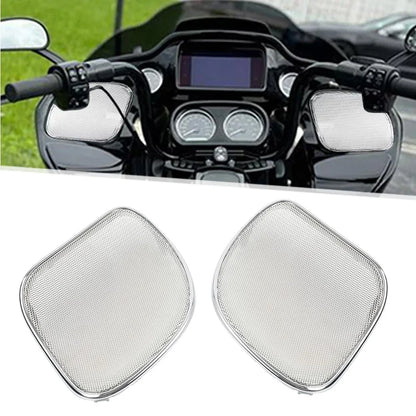 Front Speaker Grilles Mesh Cover for Harley Road Glide FLTRX (2015-2023)