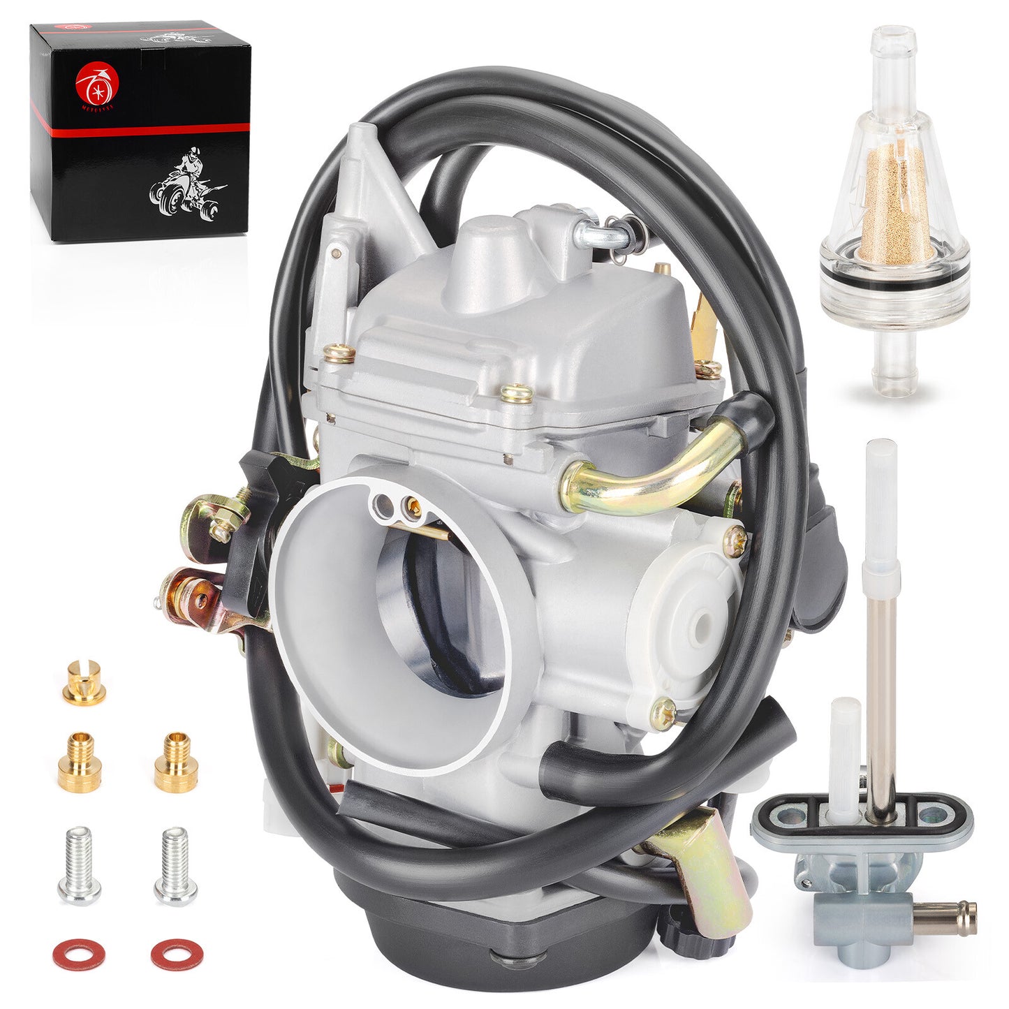 Carburetor and Fuel Valve for Yamaha Road Star 1600 1700 (1999–2003)