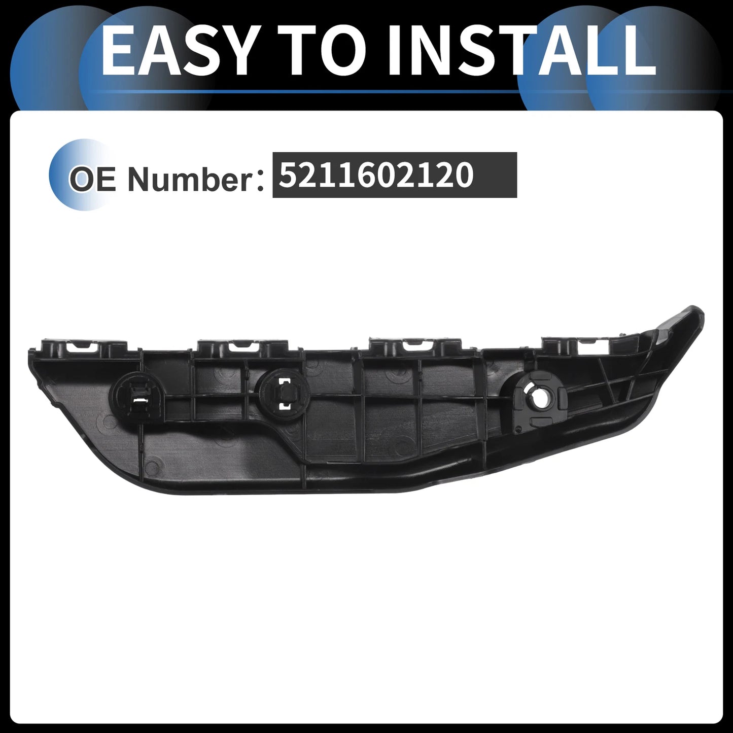1 Pc Left Front Bumper Support Bracket No. 5211602120 for Toyota Matrix (2009–2014)