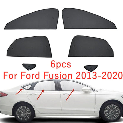 Side Window Sunshade / 6PCS / Privacy Sunshade for Ford Fusion (2013–2020)