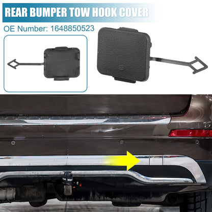 Rear Bumper Tow Hook Cover for Mercedes-Benz (2006–2011) 1648850523 Black