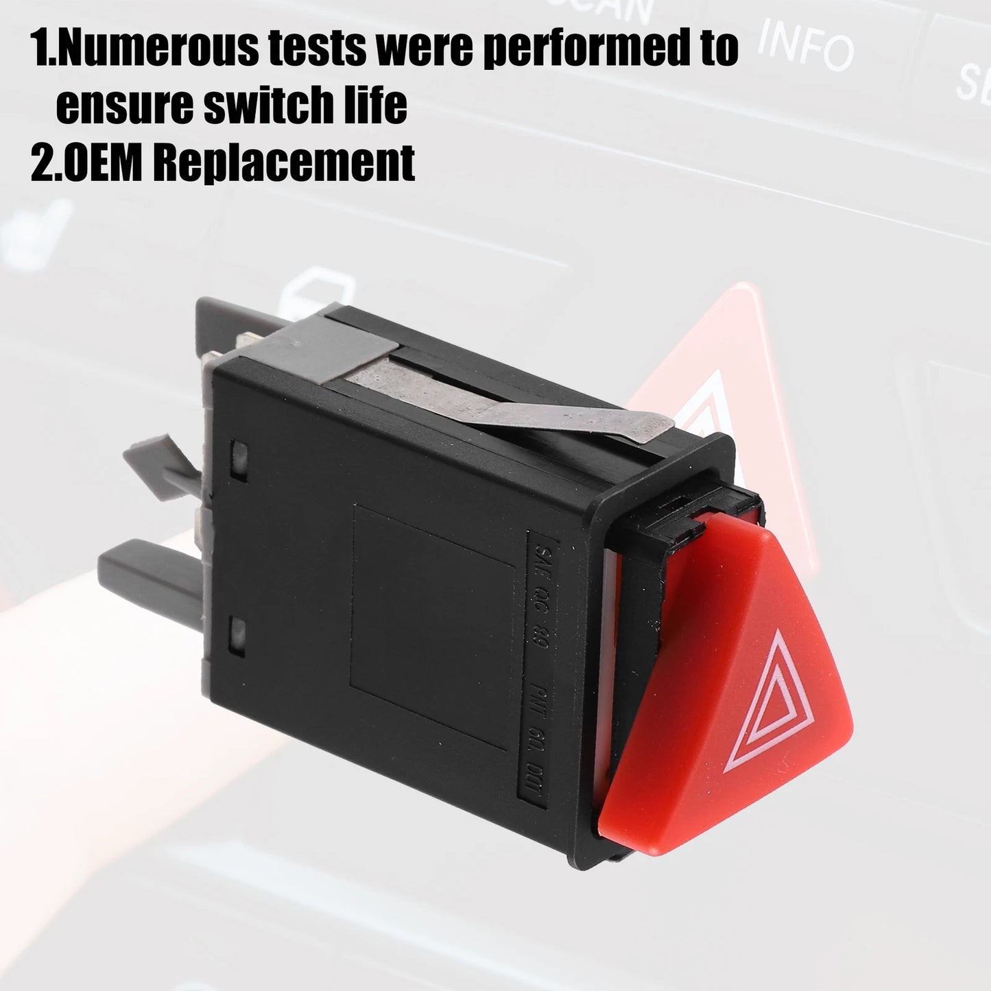 Emergency Flasher Warning Switch 1U0953235B for Skoda Octavia II (2004–2013)