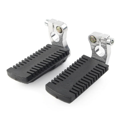 Footrest Pegs Pedal w/Clamp for 43cc 47cc 49cc Pocket Dirt Bike Mini ATV