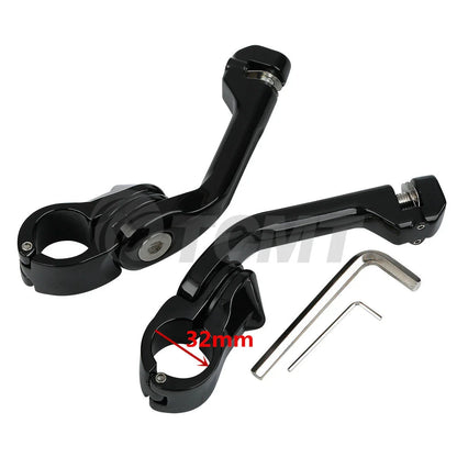 1 1/4" Passenger Floorboard Highway Foot Pegs for Harley Touring (1993-2025)