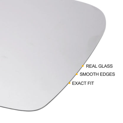 Left Side Heated White Mirror Glass for SEAT Alhambra, SKODA